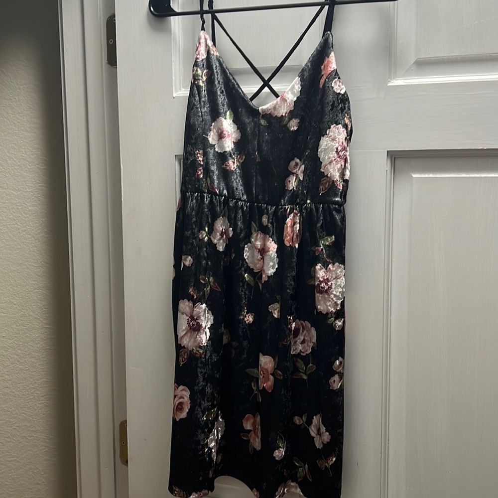 NY + Main Black Velvet Dress